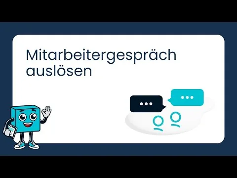 Mitarbeitergespräch auslösen | Modul Mitarbeitergespräche | benobix