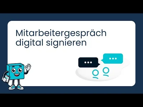 Mitarbeitergespräch digital signieren | Modul Mitarbeitergespräche | benobix
